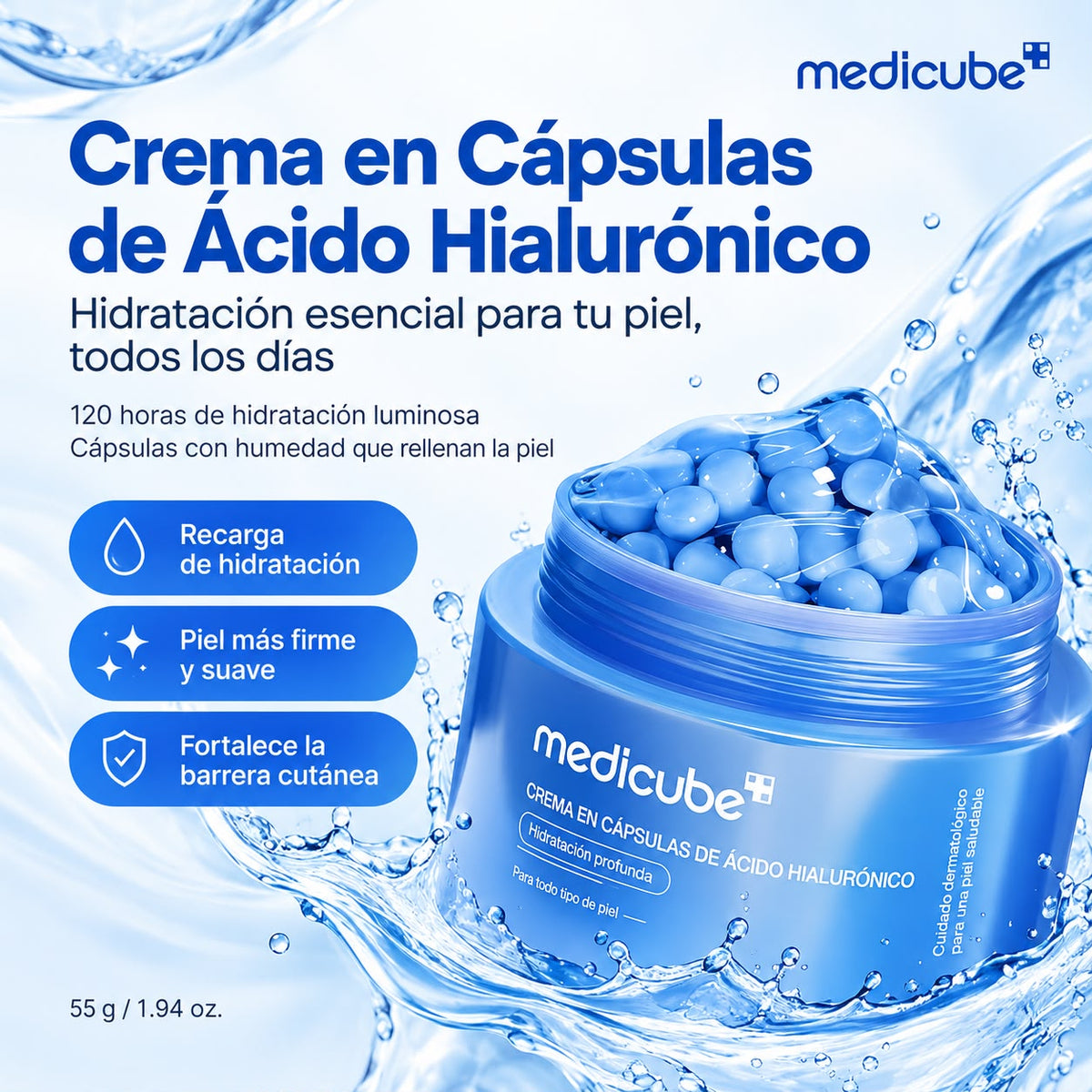 Crema Reafirmante de acido hialuronico
